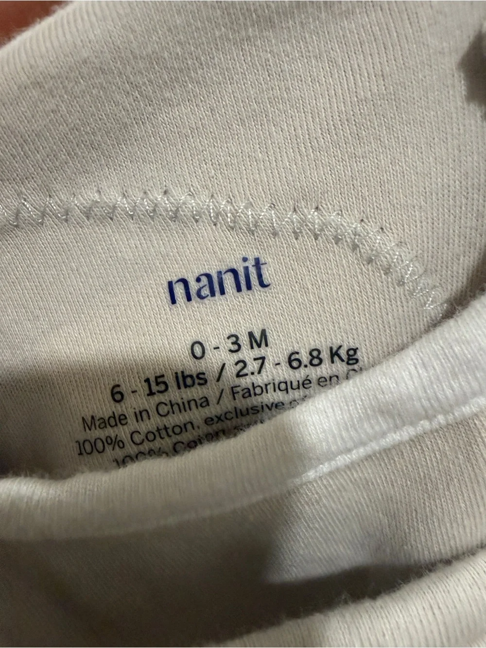 Nanit Baby Swaddle Set - Neutral Beige & White with Geo Print